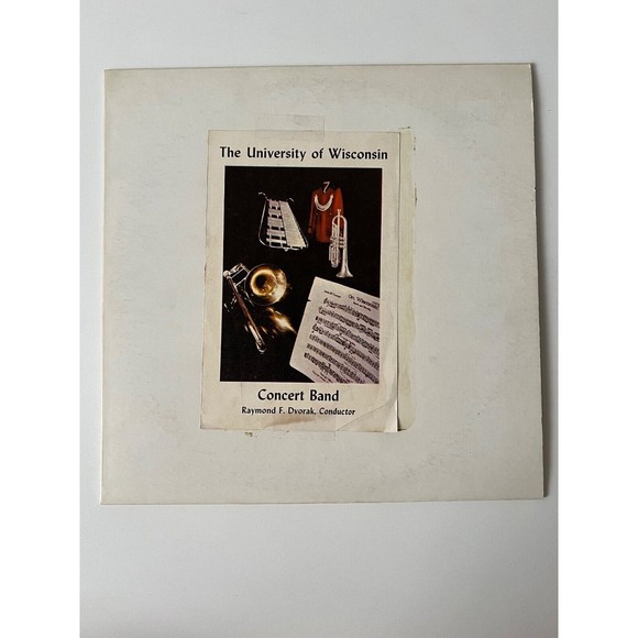 University Of Wisconsin Concert Band Raymond Dvorak Souvenir Recording 1966 Tour - Picture 1 of 7